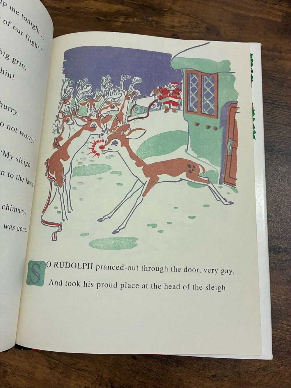 Vintage Rudolph the Red-Nosed Reindeer Hardcover Book